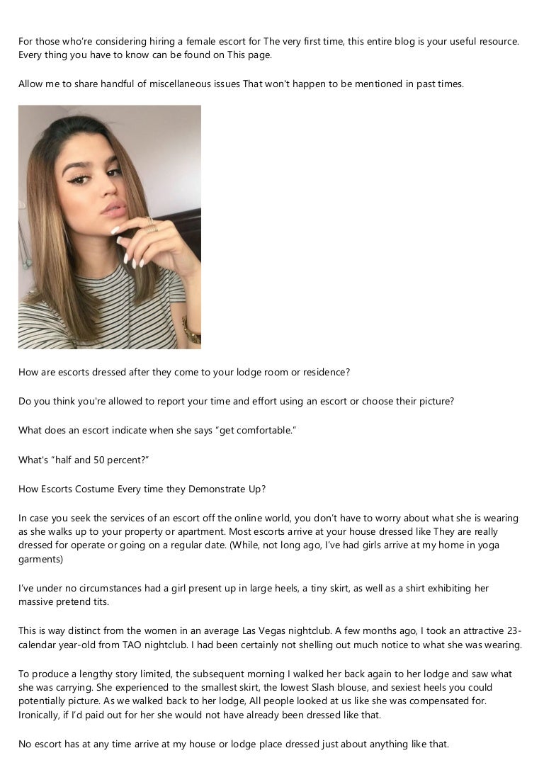 What Does A Female Escort Do What Does A Female Escort Do